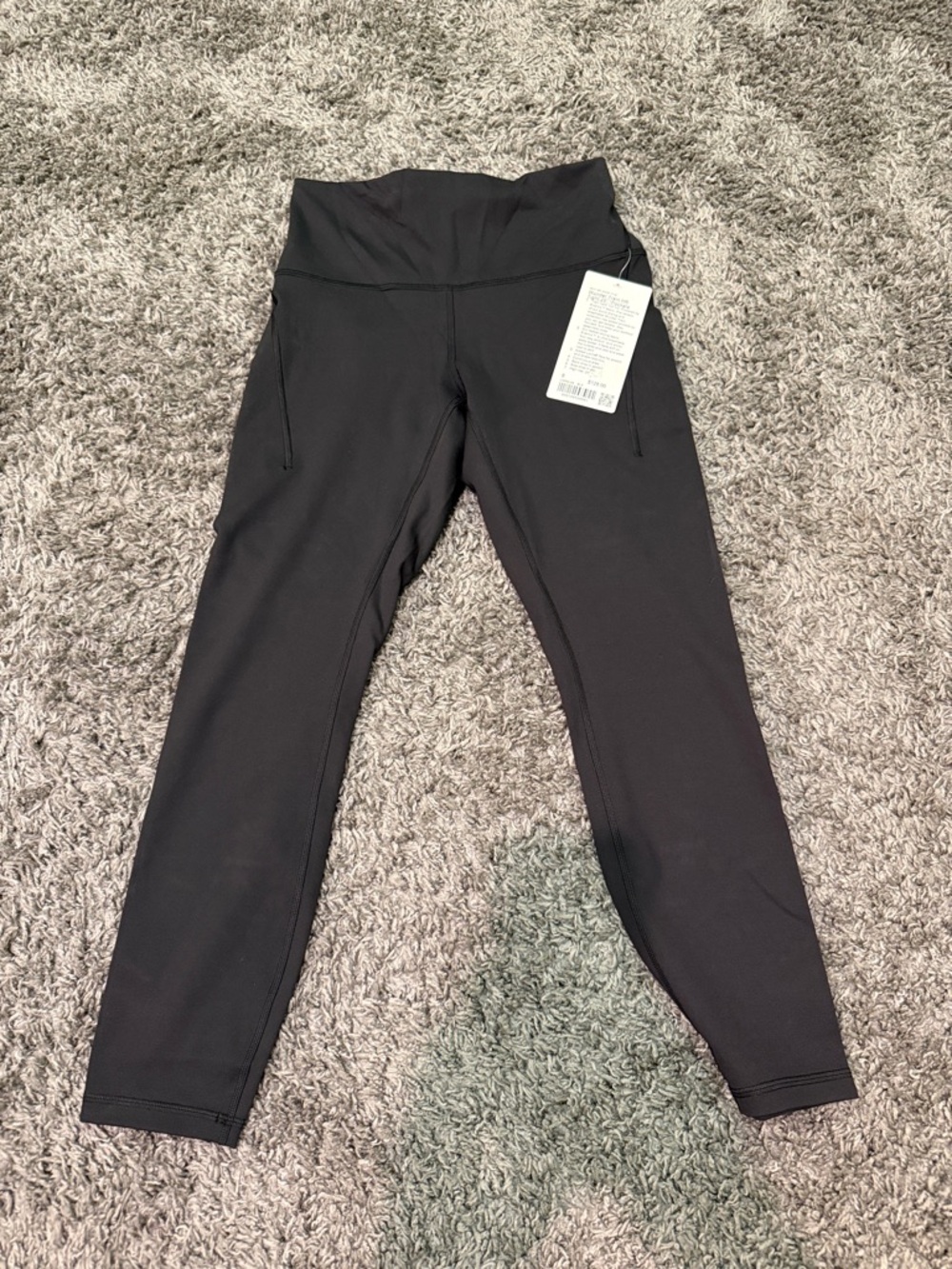 Black High-Waist Performance Lululemon Leggings